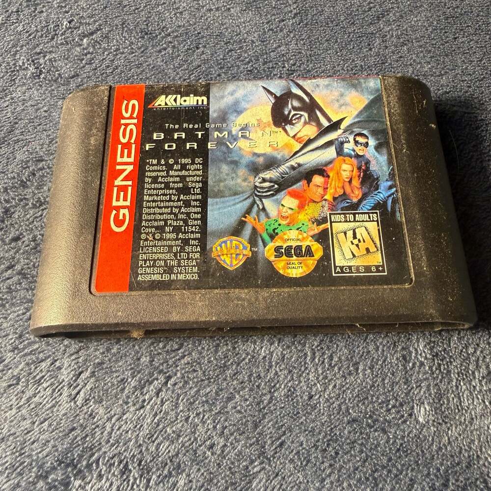 Batman Forever Sega Genesis Cartridge 1995 Acclaim